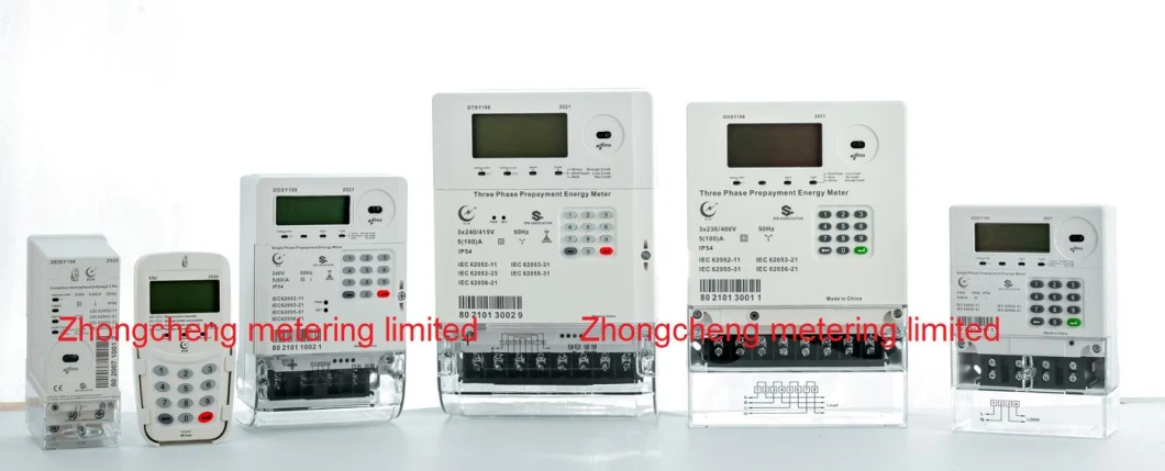 Three Phase Sts Integrated Prepaid Prepayment Energy Meter