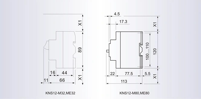 Three Phase Motor Magnetic Starter Kns12