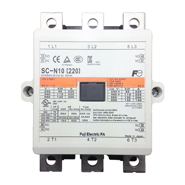 New Original Fu-Ji Sc-N10 AC 220V AC Electro Magnetic Contactor Good Price